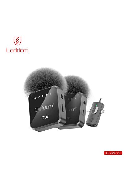 Earldom MC13 AfroCrafts Portable 3in1 Wireless Collar Clip Microphone