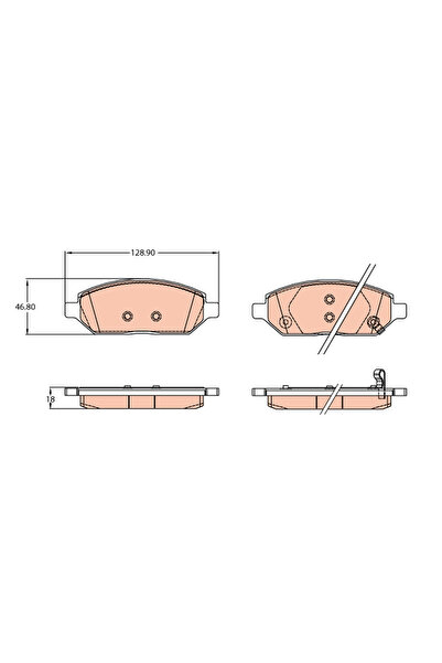 TRW Set Placute Frana Frana Disc Opel Karl Vauxhall Viva