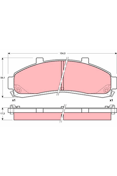 TRW Set Placute Frana Frana Disc Ford Australia Explorer Ford Usa E Bus/E Car...