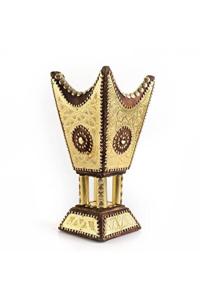 Alrsheed for oud & perfumes مبخرة حائلية بقمور المانية (ذهبي)