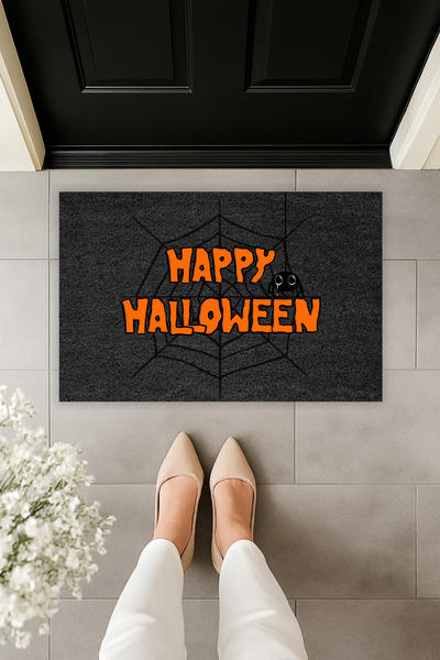 Dormot سجادة أمام الباب بتصميم عصري للهالوين مطبوعة رقميًا