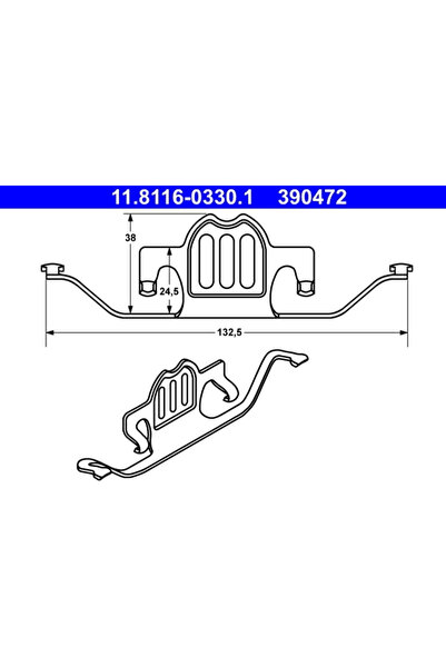 Ate Arc, Etrier Frana 11.8116-0330.1 Bmw 5/5 Touring/6