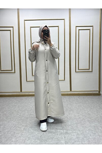 NİLNUR MODA Καπέλο Elit με κουκούλα με λεπτομέρεια από αλυσίδα και καπιτονέ