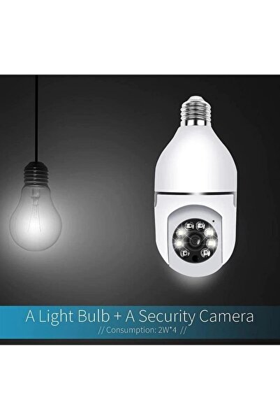 OEM IP Wi-Fi HD Smart Bulb Camera with Motion Sensor and Mobile App, iKlassQeer