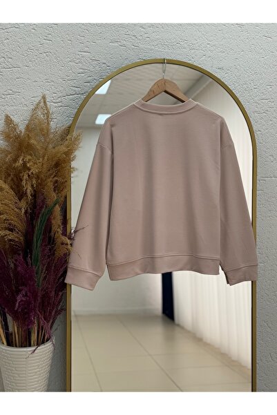 BENAHOLL Κοντό μπλουζάκι με δύο κορδόνια με ραμμένο λαιμό Bengi-Zİ4009 Stone