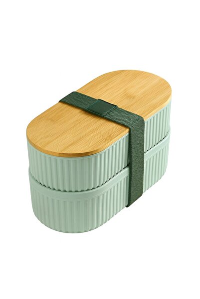 Brillant Saklama Ve Beslenme Kutusu Br-6689 (3504) 2li Bambu Yeşil
