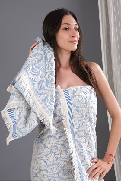 bornoz dünyası 100% бавовняний автентичний набір з 2 рушників: рушник для голови та рушник для ванної кімнати