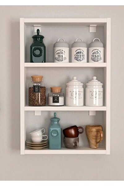 SHOOVVEL Lessa Modern Tasarımlı 3 Raflı Mutfak Duvar Rafı