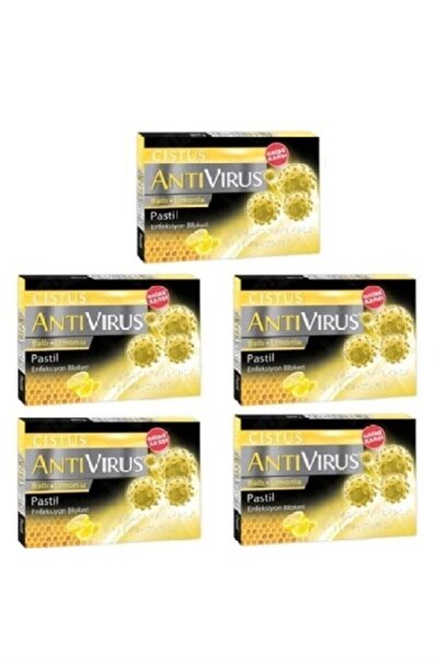 CISTUS Antivirus Ballı Limonlu Pastil 5 Kutu Skt=11-21