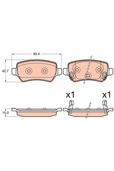 TRW Set Placute Frana Frana Disc Kia Cee'D