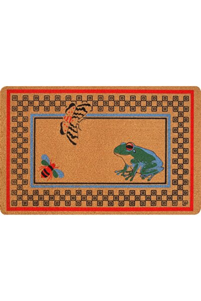 KARMAT Frog, Bee, Butterfly Pattern, Modern Durable Long-Lasting Outdoor Door Mat, Front Door Mat