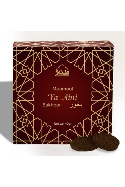 dukhni Maamoul Arabic Bakhoor (Pack of 2, 12 Pieces) - Amber, Agarwood, Ylang...
