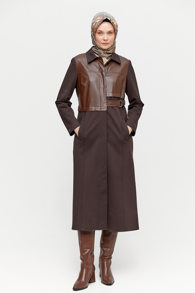 Setrms Deri Kombinli Kemerli Kap