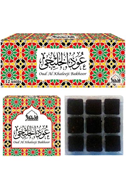 dukhni باقة الاحتفال بخور العود الخليجي (12 وحدة، كل منها 9 قطع)