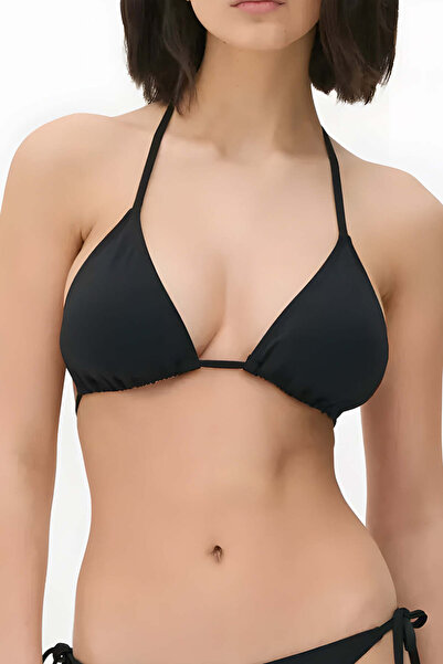 Linovit ® Swim Bra, Triangular Cups, Removable Pad, Black, M