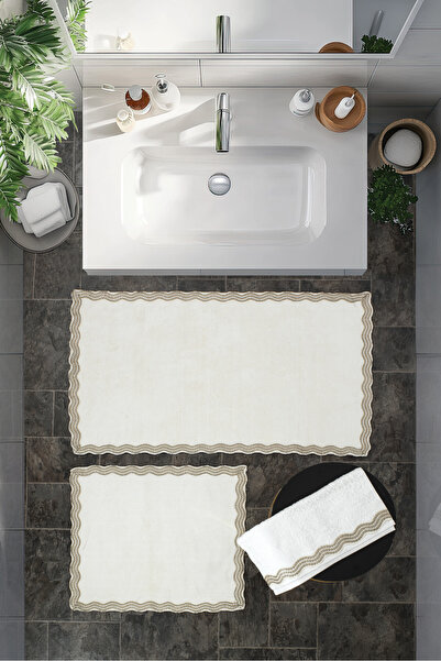 LEYDİ HOME Macy 3 Parça Banyo Paspas Takımı