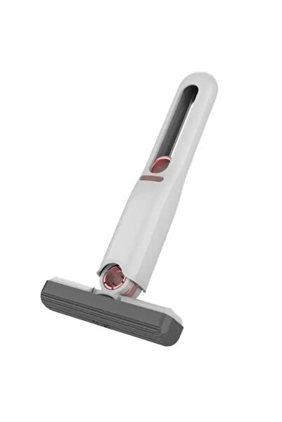 OEM Mini Mop with Self-Squeezing for Surfaces and Windows, Wet or Dry Cleaning, White/Gray