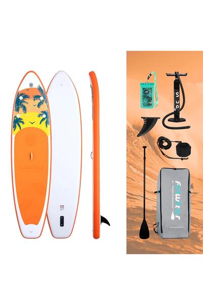 Funwater ISLAND EXPOLER ŞİŞME SUP BOARD/STAND UP PADDLE BOARD 335x85x15 CM TURUNCU