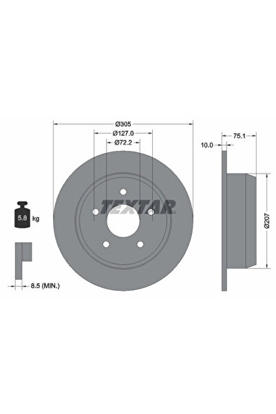 Krieger Disc Frana Jeep Cherokee Jeep (Bjc) Grand Cherokee