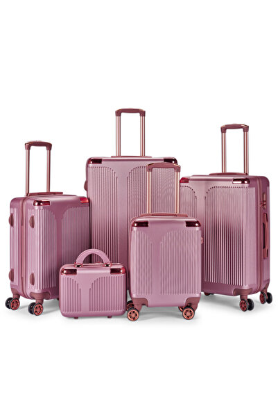 LİMRA 5-piece hard-sided luggage set with wheels, 28-24-20-16-12 inches in size