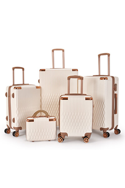 LİMRA 5-piece hard-sided luggage set with wheels, 28-24-20-16-12 inches in size