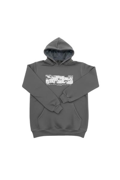 QUOS Ανδρικό φούτερ με σχέδιο χάρτη