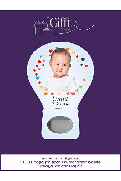 giftshoppi Resimli - 10 Adet Açacak Magnet Mıknatıslı Hediyelik - Sünnet, Niş...