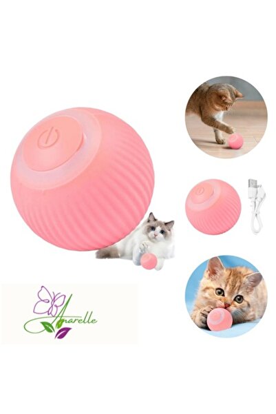 Manolex Intelligent Toy for Cats and Dogs with LED Light, Automatic Obstacle Avoidance