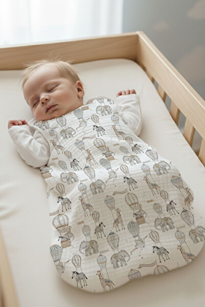 Tuğba Kuğu 4 Layer Muslin Baby Sleeping Bag (0-18 Months) - Pureline Series