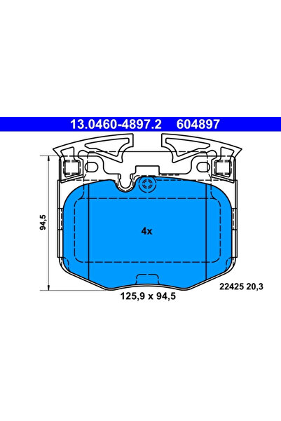 Ate Set Placute Frana Frana Disc Bmw 5/6 Gran Turismo/7