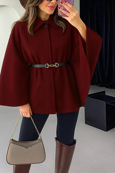 eymenger Milano Kemer Detaylı Rahat Kalıp Kaşmir Panço 2025