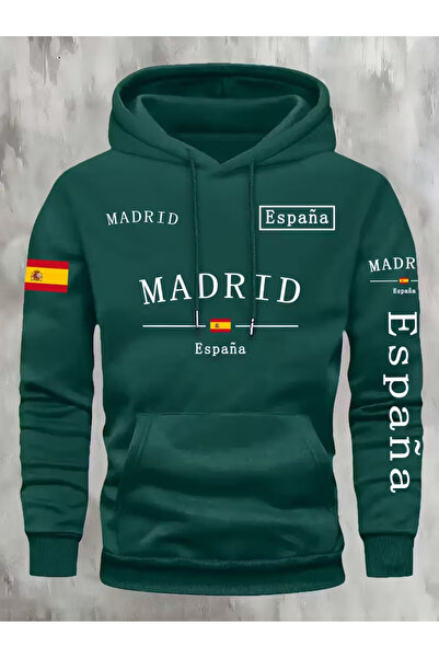 bellanova Madrid Patterned Premium Hooded Sweatshirt