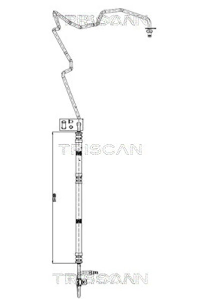 TRISCAN Furtun Hidraulic Sistem De Directie De La Pompa Hidraulica La Caseta ...