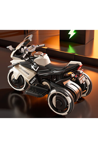 CAR Electric Tricycle, 6V Battery, 380 Motor with Music & Lights(Slow start) 29-M512-Beige
