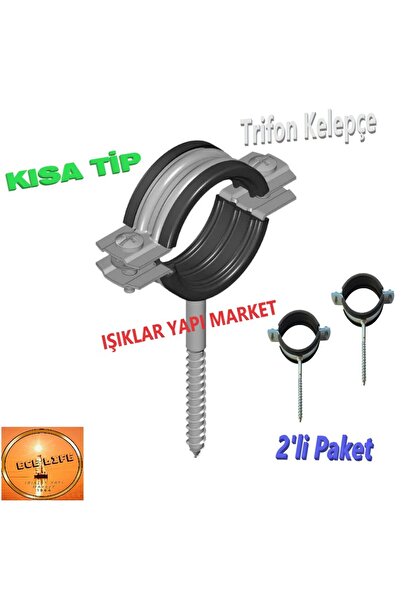 ece life Boru Kelepçesi -Trifonlu Kelepçe -Doğalgaz -Kısa Tip - 1-½'' (Pk.İçi...