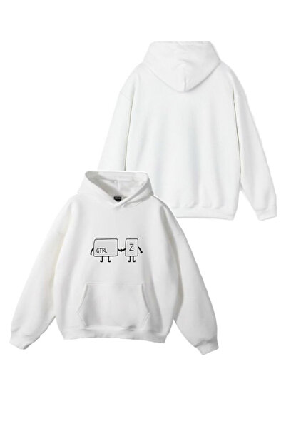 Sebesta Fashion سترة رياضية جديدة بغطاء للرأس مطبوع عليها CONTROL Z مصنوعة من...