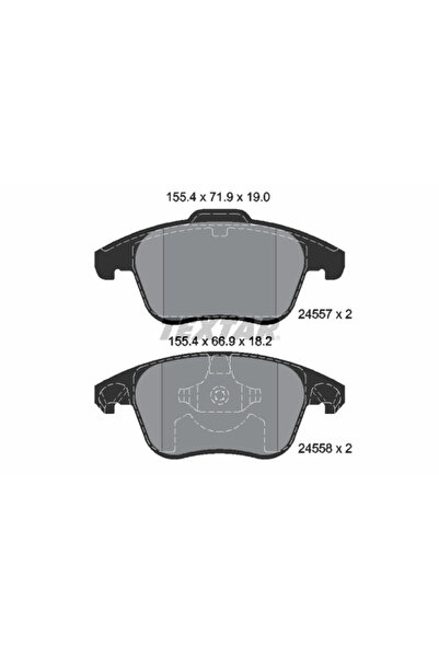 TEXTAR Set Placute Frana Frana Disc Citroen C4 2/C4 Grand Picasso 1/C4 Picass...