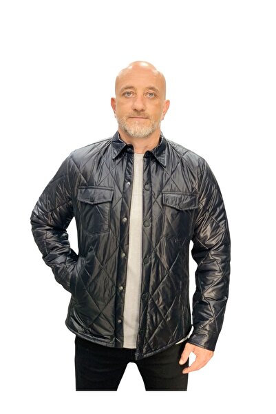 DYNAMO Black Color Quilted Coat