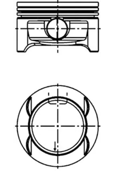 Kolbenschmidt Piston Opel Agila/Corsa C/Corsa D Vauxhall Agila Model 1/Corsa ...