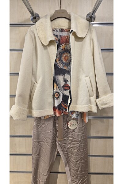 Park Moda Palton scurt cu aspect nubuck