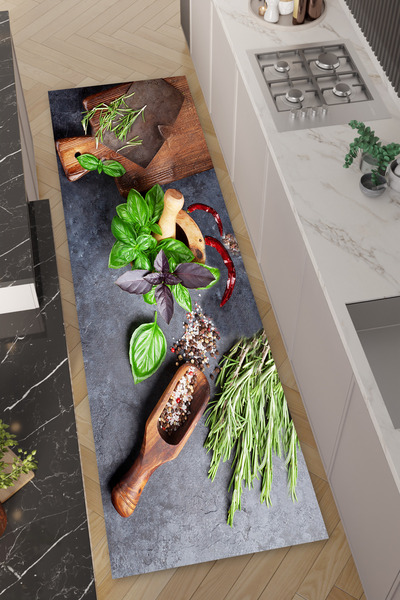 HalıOnline Dijital Baskılı Makinede Yıkanabilir Antialerjik Kaymaz Leke Tutma...