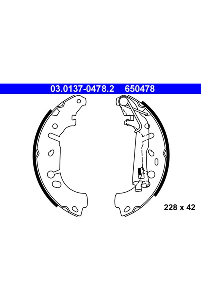 Ate Set Saboti Frana Fiat Linea/Punto Opel Adam/Corsa D