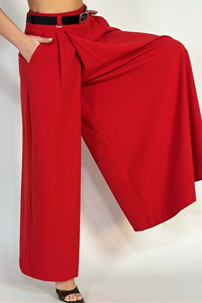 WildFashion Elegant skirt-type trousers made of light material V648-3