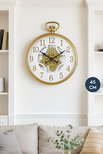 HOMİNG Gold Elior 45 cm Duvar Saati 242312