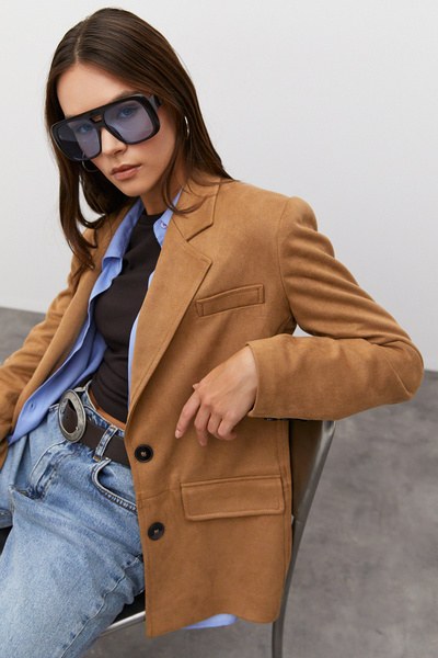 urban focus Oversize Suede Jacket