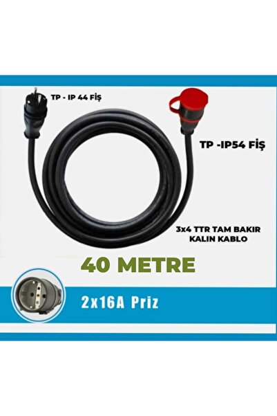 HES KABLO ARAÇ ŞARJI UYUMLU 20-50 METRE ARASI (3X4 TTR TAM BAKIR)( IP 44-54 T...