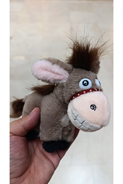 Şeker Adası Sevimli Gülen Peluş Kahverengi Eşek 15 Cm - Özür Dilerim Eşşek