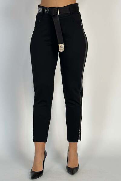 WildFashion Παντελόνι casual με ψηλή μέση από ελαστικό ύφασμα V641-1