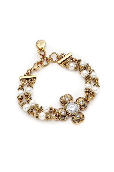 Mon Reve Light Dance Zirkon Yonca Charm İnci Bilezik
