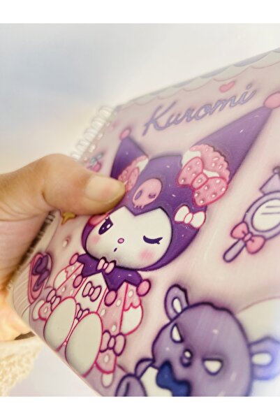 synshop Kuromi my melody melody soft squishy sticker album notebook